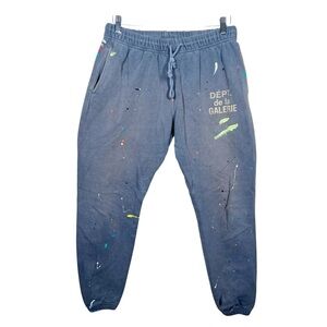 Gallery Dept splatter print sweatpants size xl gray